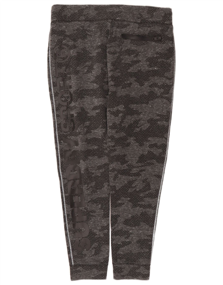 Fato de treino feminino Superdry Graphic Full UK 18 XL cinza camuflagem poliéster