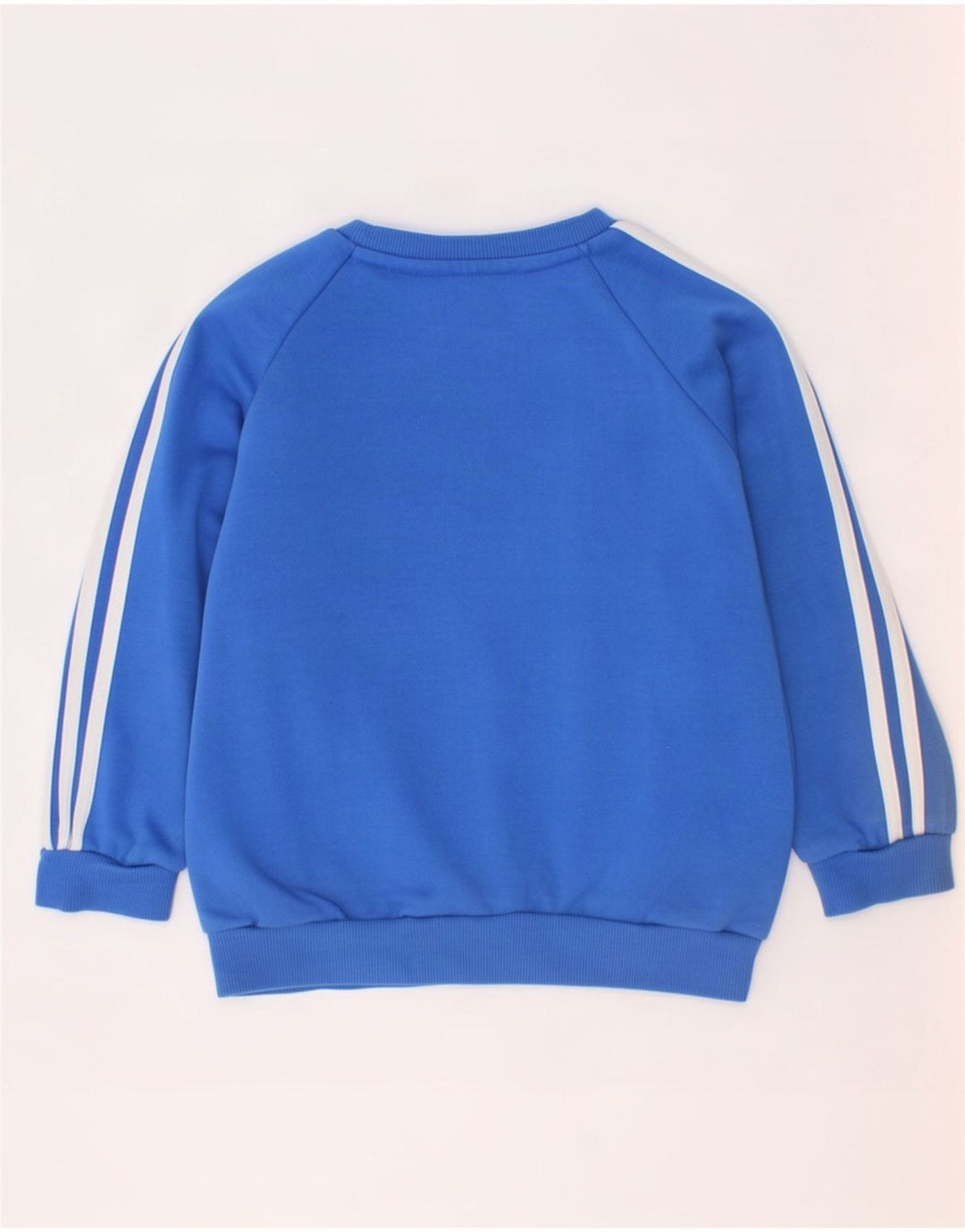 Adidas meninos moletom gráfico jumper 2-3 anos azul algodão