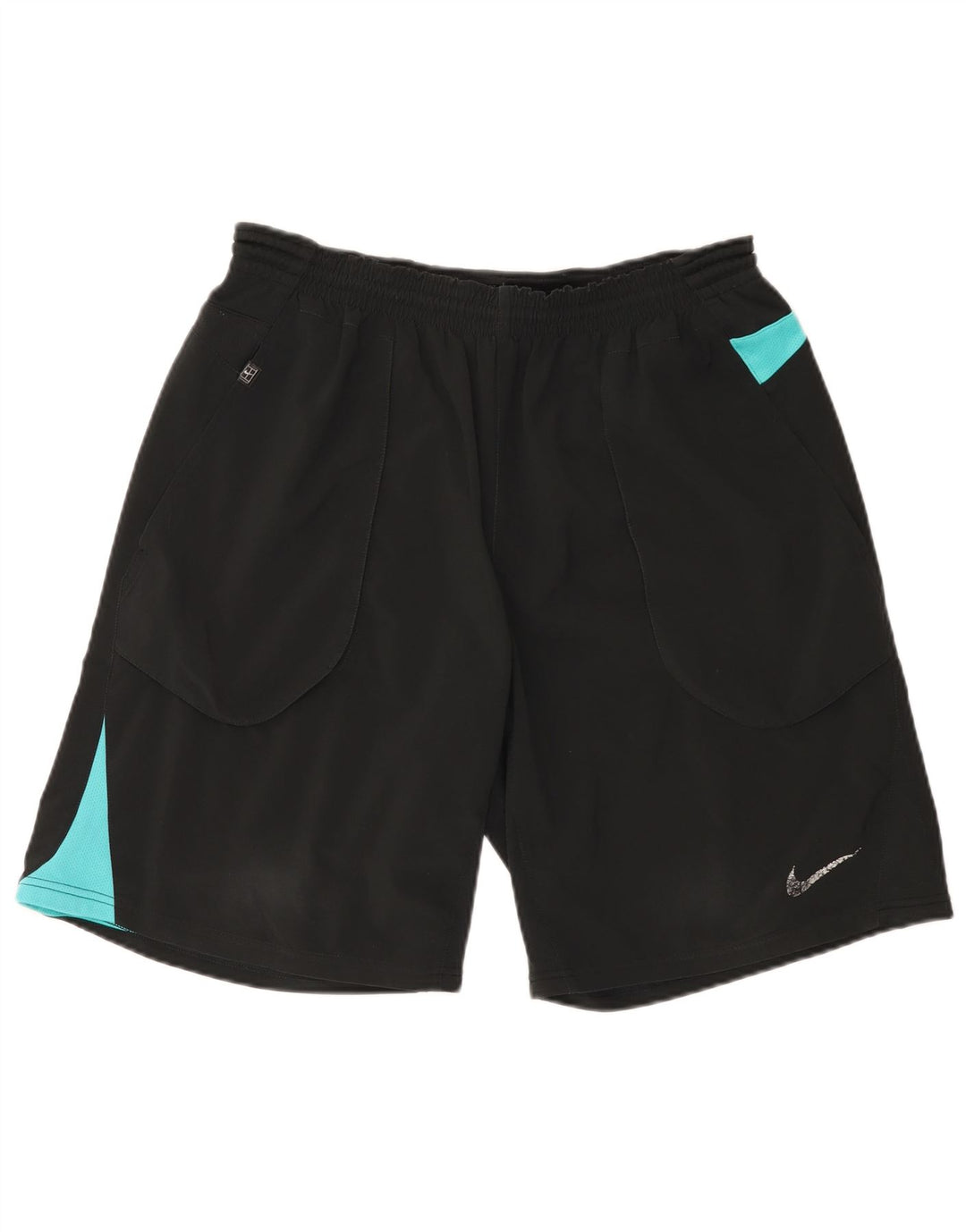 Shorts esportivos masculinos Nike grande poliéster colorblock preto