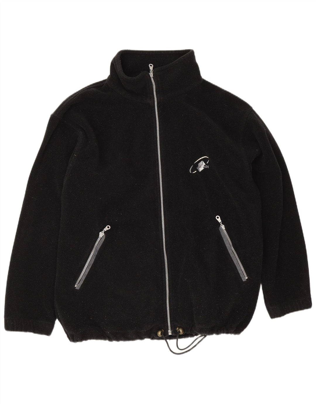 Jaqueta de lã masculina vintage UK 42 XL preta