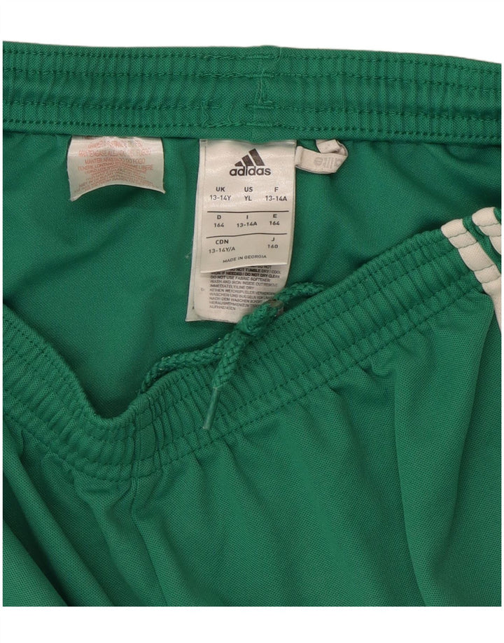 Calções ADIDAS Menino Climalite Sport 13-14 Anos Verde Poliéster