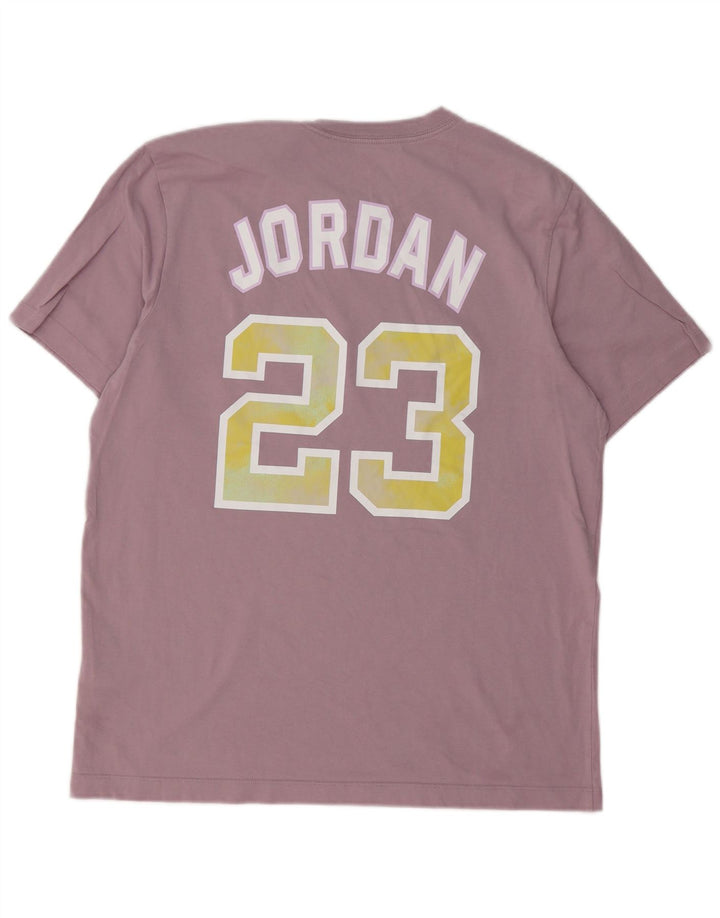 Camiseta Jordan masculina gráfica grande algodão roxo