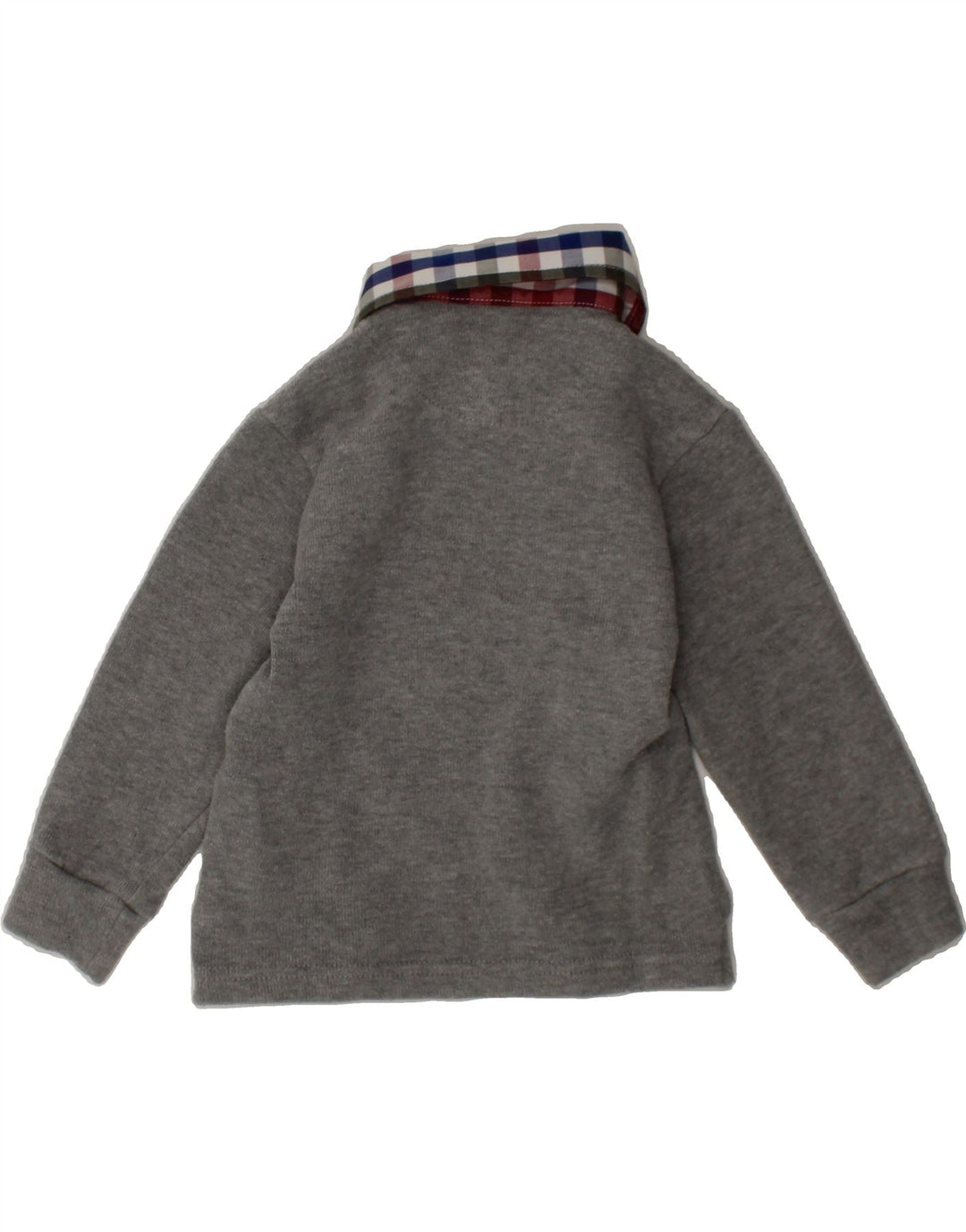 HARMONT & BLAINE Baby Boys Polo Neck Jumper Sweater 9-12 Months Grey Vintage Harmont & Blaine and Second-Hand Harmont & Blaine from Messina Hembry 