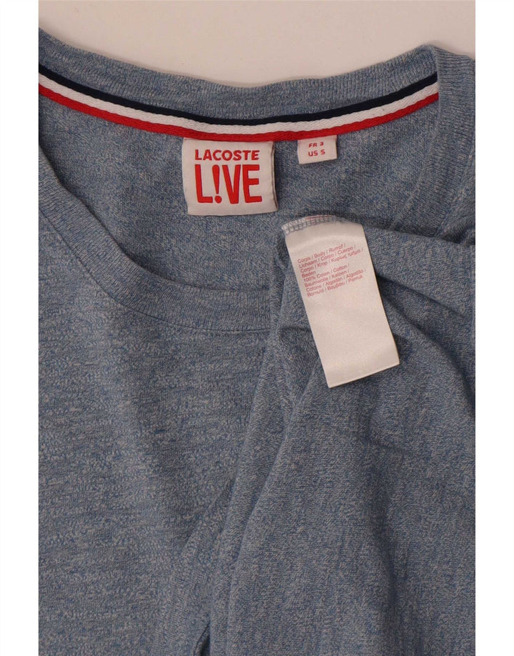 Camiseta masculina Lacoste tamanho superior 3 pequeno azul