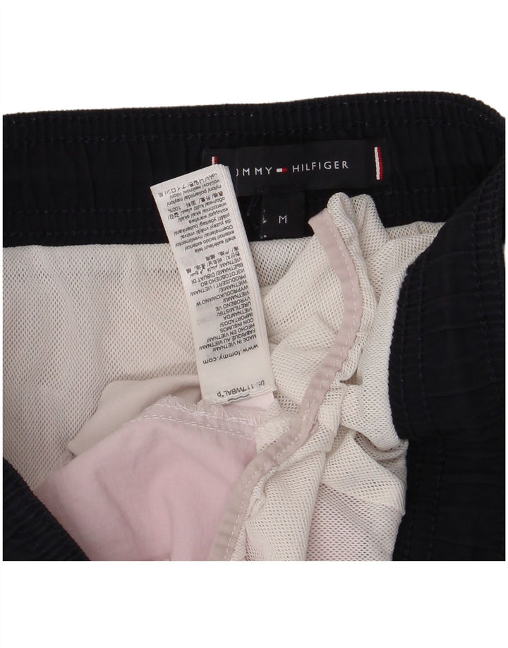 Shorts de natação masculino Tommy Hilfiger médio branco colorblock nylon