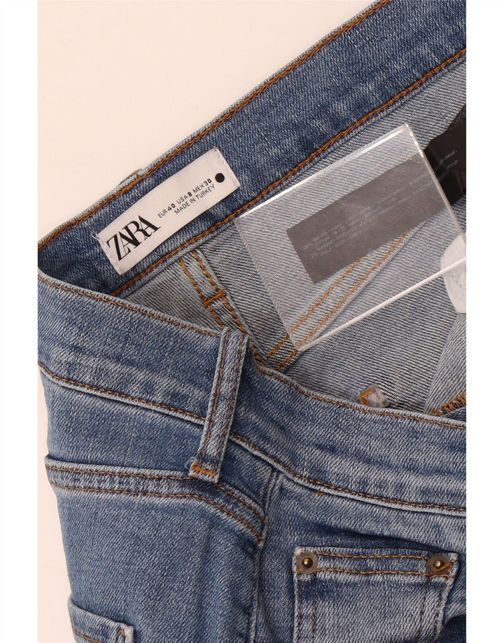 Calça jeans reta feminina Zara EU 40 médio W30 L27 algodão azul