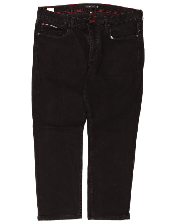 Tommy Hilfiger Masculino Denton Straight Jeans W38 L26 Algodão Preto