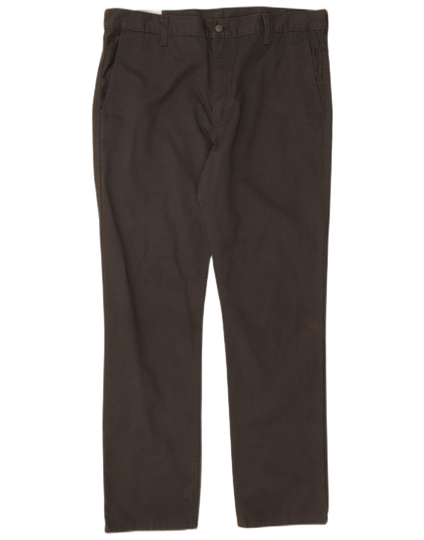 Calça jeans reta masculina Levi's W36 L32 algodão cinza