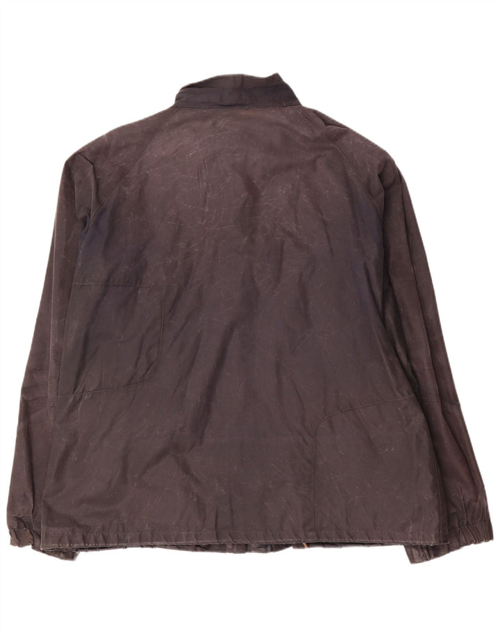 Jaqueta masculina de algodão encerado Barbour UK 44 2XL azul marinho