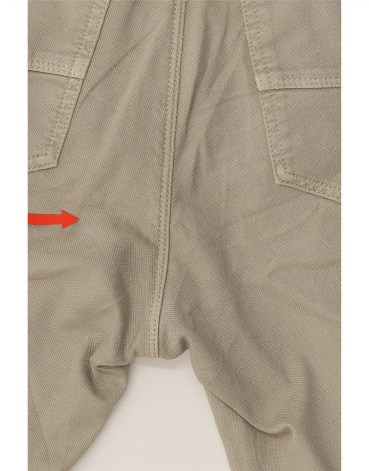 TRUSSARDI Mens Straight Casual Trousers W30 L29 Beige Cotton Vintage Trussardi and Second-Hand Trussardi from Messina Hembry 
