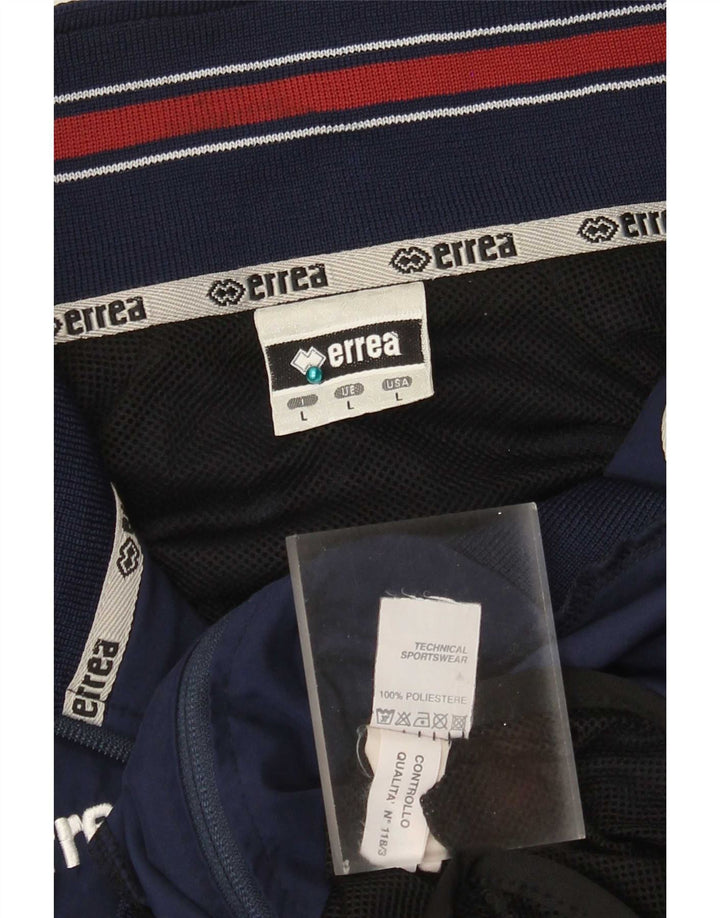 Errea Mens Treino Top Jacket Grande Azul Marinho Colourblock Poliéster