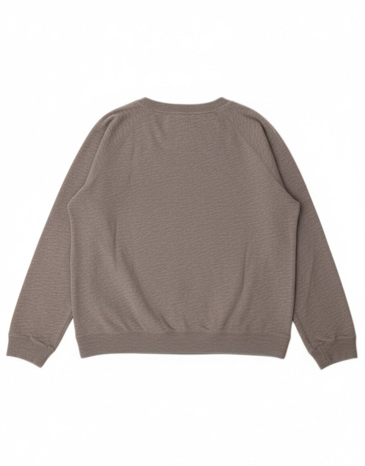 Suéter feminino JACK WILLS Reino Unido 14 grande algodão cinza