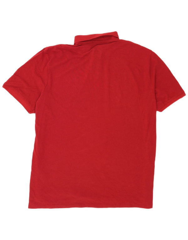 Polo Ralph Lauren Mens Classic Fit Camisa 2XL Algodão Vermelho