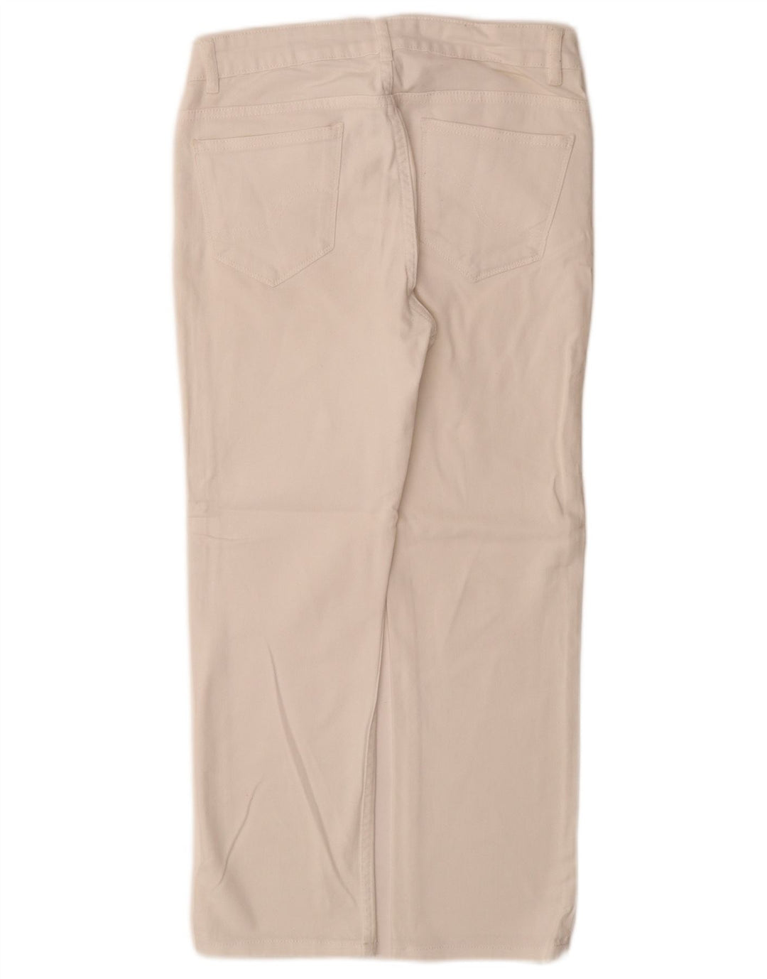 Fat Face Womens Capri Jeans Reino Unido 8 Pequeno W26 L26 Algodão Branco