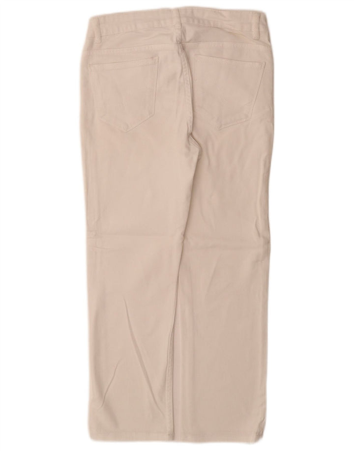 Fat Face Womens Capri Jeans Reino Unido 8 Pequeno W26 L26 Algodão Branco
