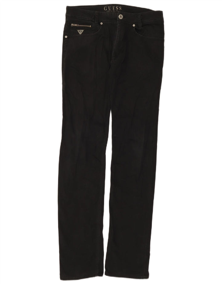 Guess Jeans Slim Feminino W30 L34 Algodão Preto
