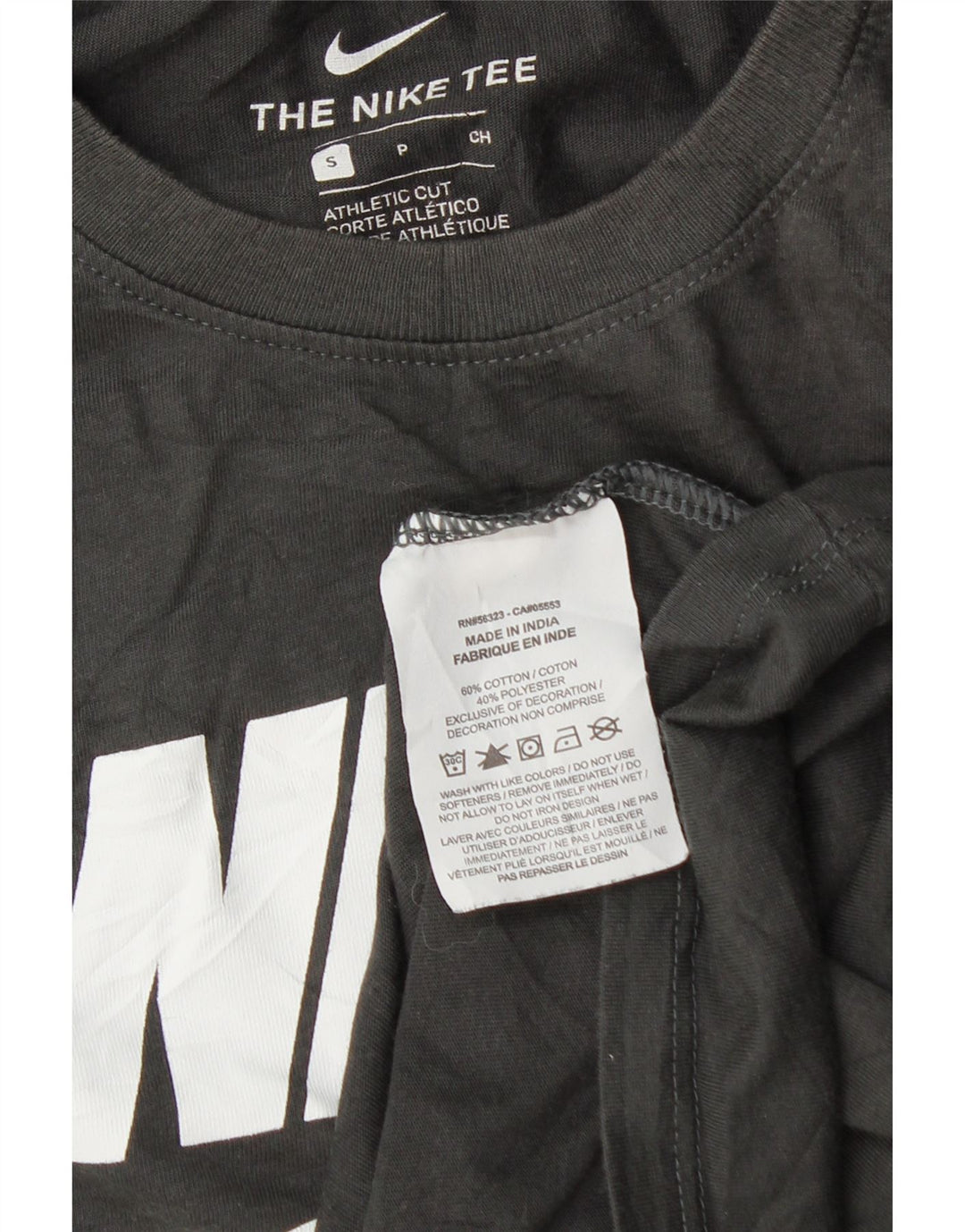 Nike Masculino Athletic Cut Pequeno Algodão Cinza