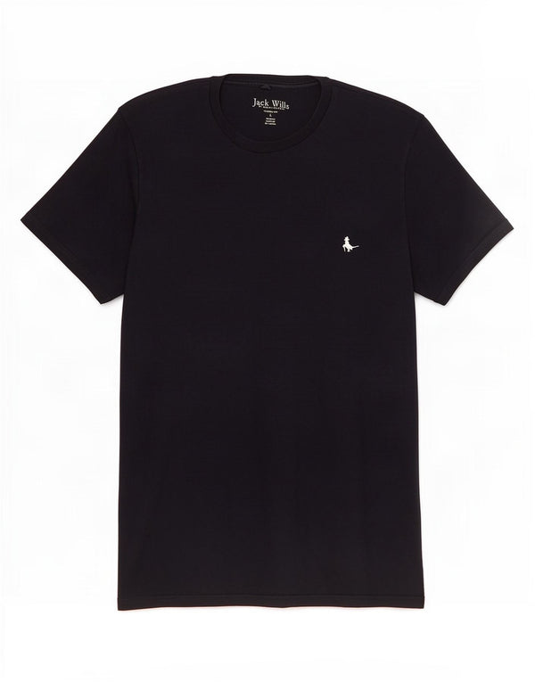 Jack Wills Mens Classic Fit T-Shirt Top Large Navy Blue Cotton