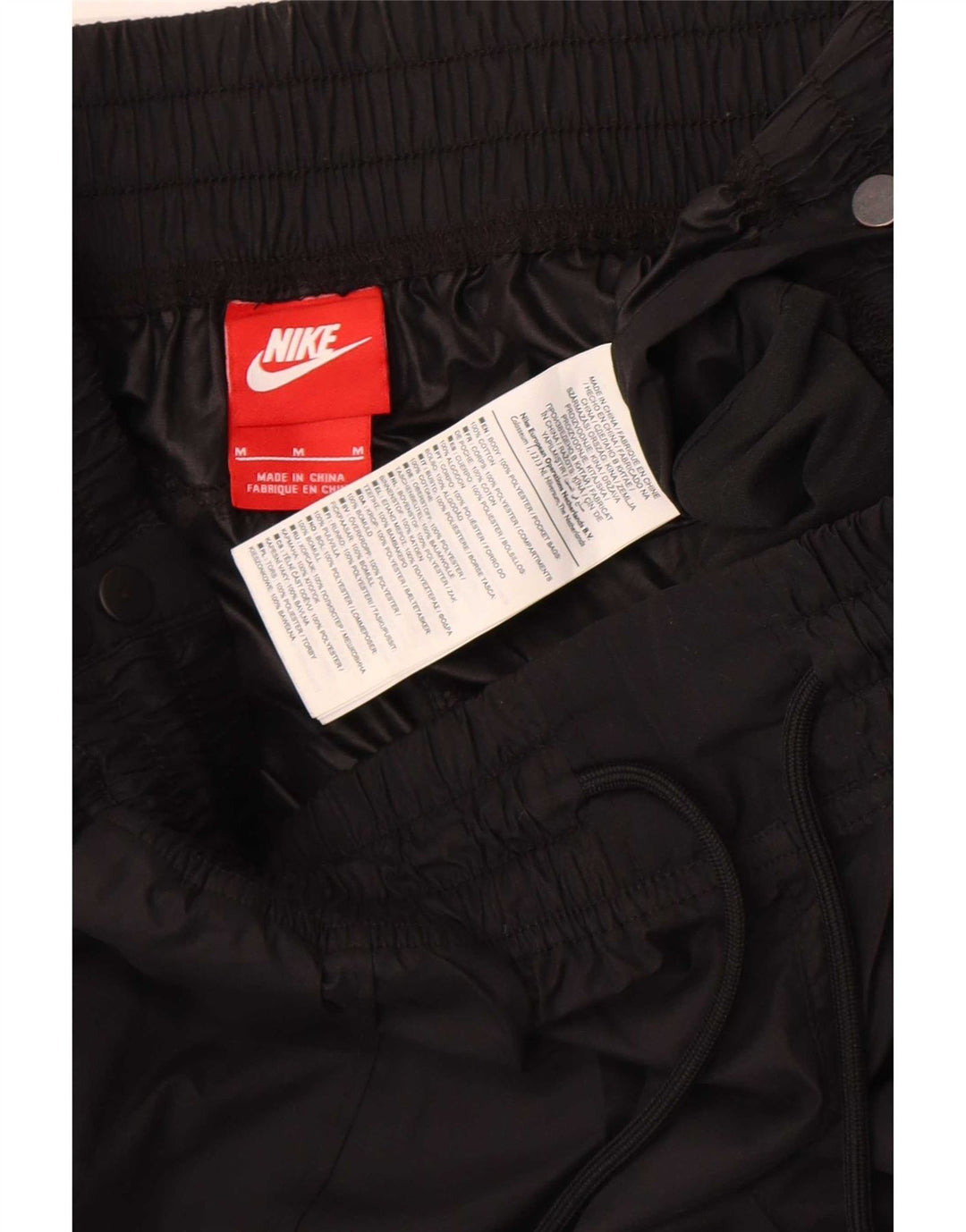 Calça Nike Feminina Joggers Impermeável UK 12 Médio Preto Poliéster