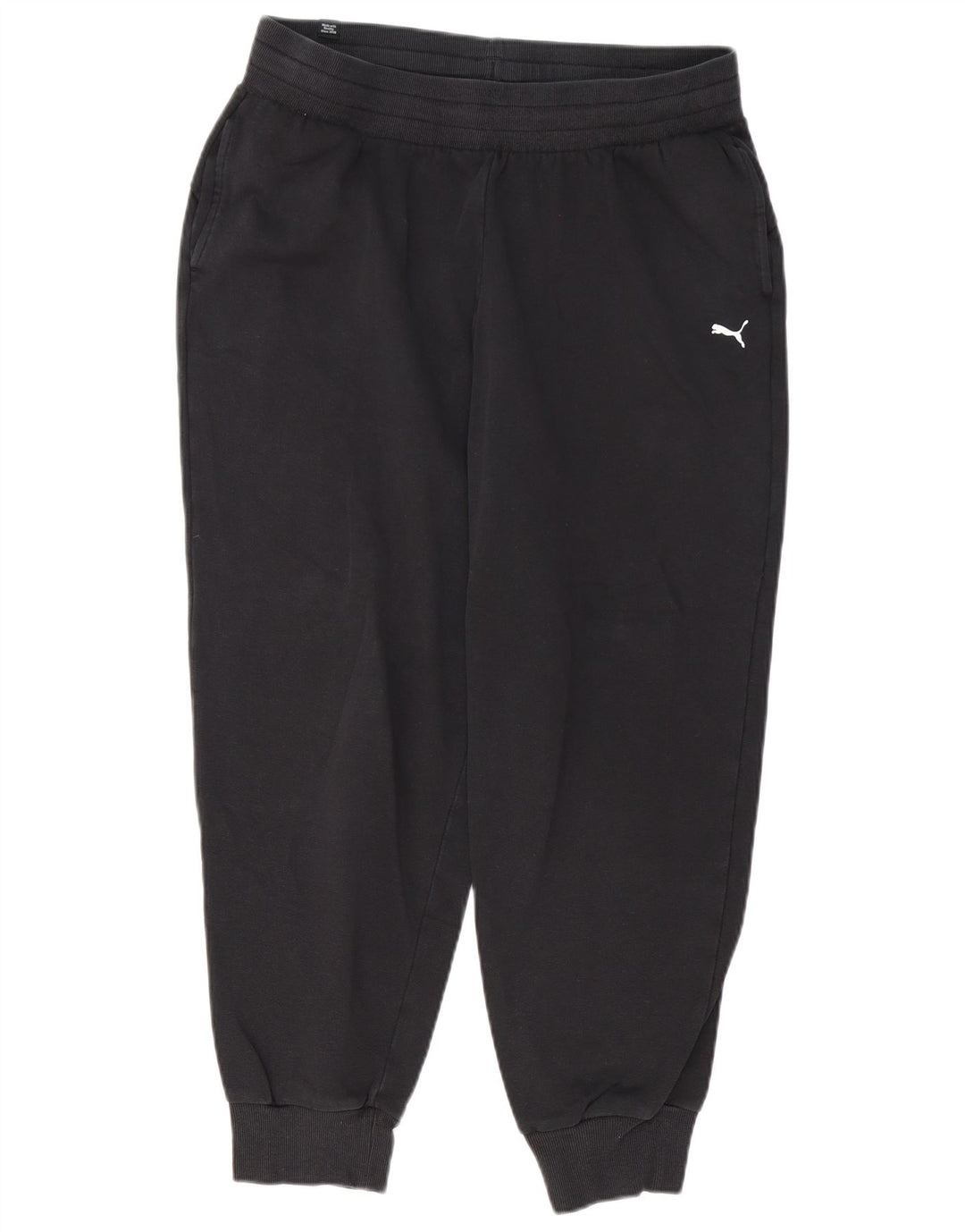 Calça de treino masculina Puma Joggers grande algodão preto