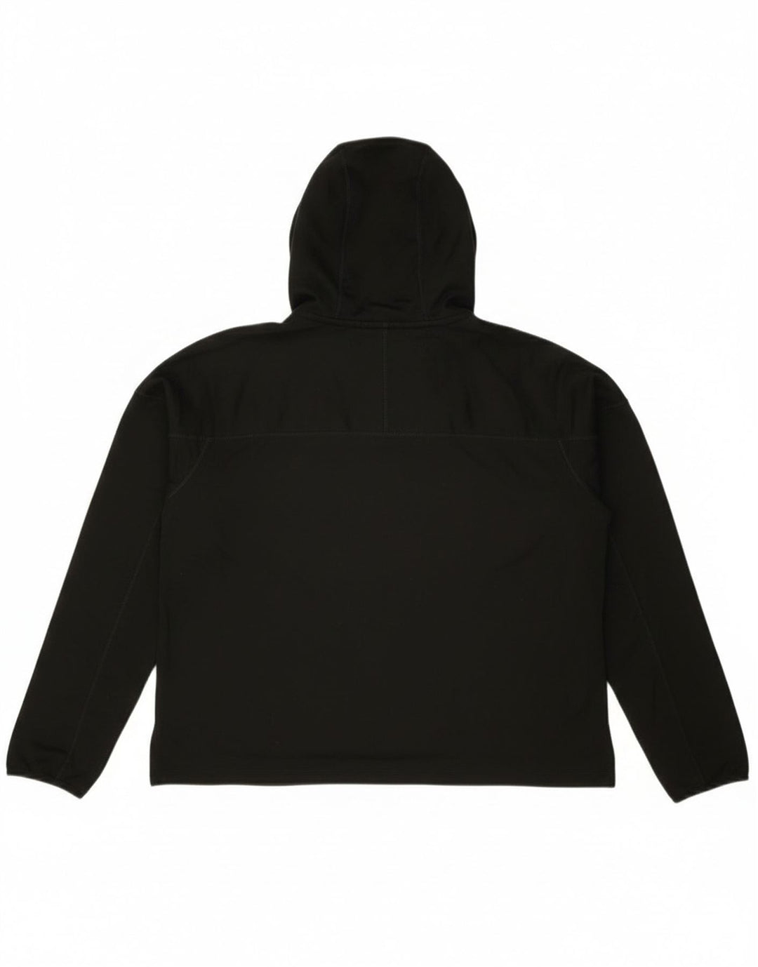 Nike Womens Running Crop Graphic Hoodie Jumper UK 14 Médio Preto Poliéster