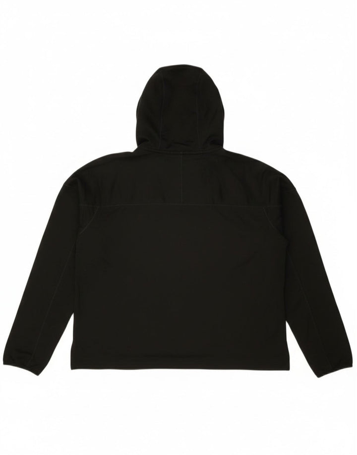 Nike Womens Running Crop Graphic Hoodie Jumper UK 14 Médio Preto Poliéster