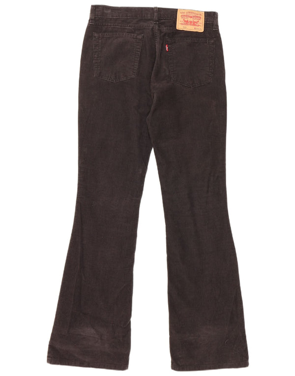 Calça feminina Levi's 529 Flare veludo W28 L34 algodão marrom