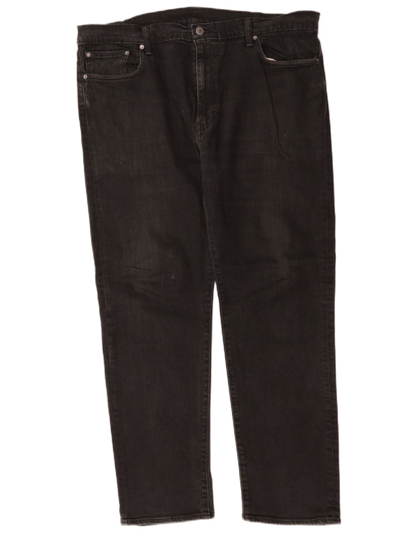 Calça jeans reta masculina Levi's W42 L31 algodão preto