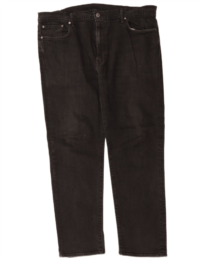 Calça jeans reta masculina Levi's W42 L31 algodão preto