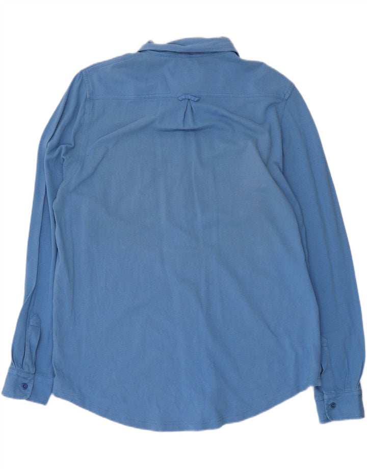 Camisa masculina Massimo Dutti XL azul algodão