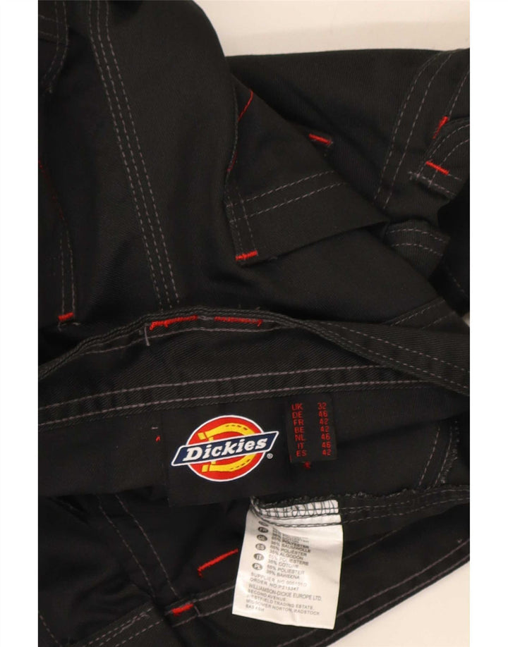 Shorts cargo masculino Dickies W32 poliéster preto médio