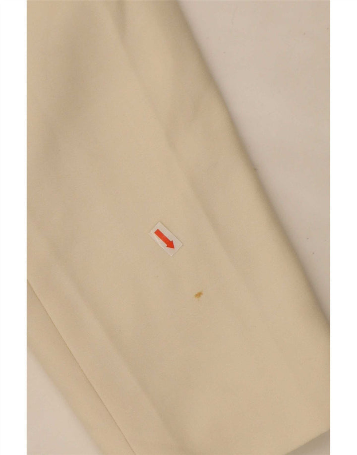 Jaqueta blazer masculina Marks & Spencer longa de 1 botão Reino Unido 40 médio off white