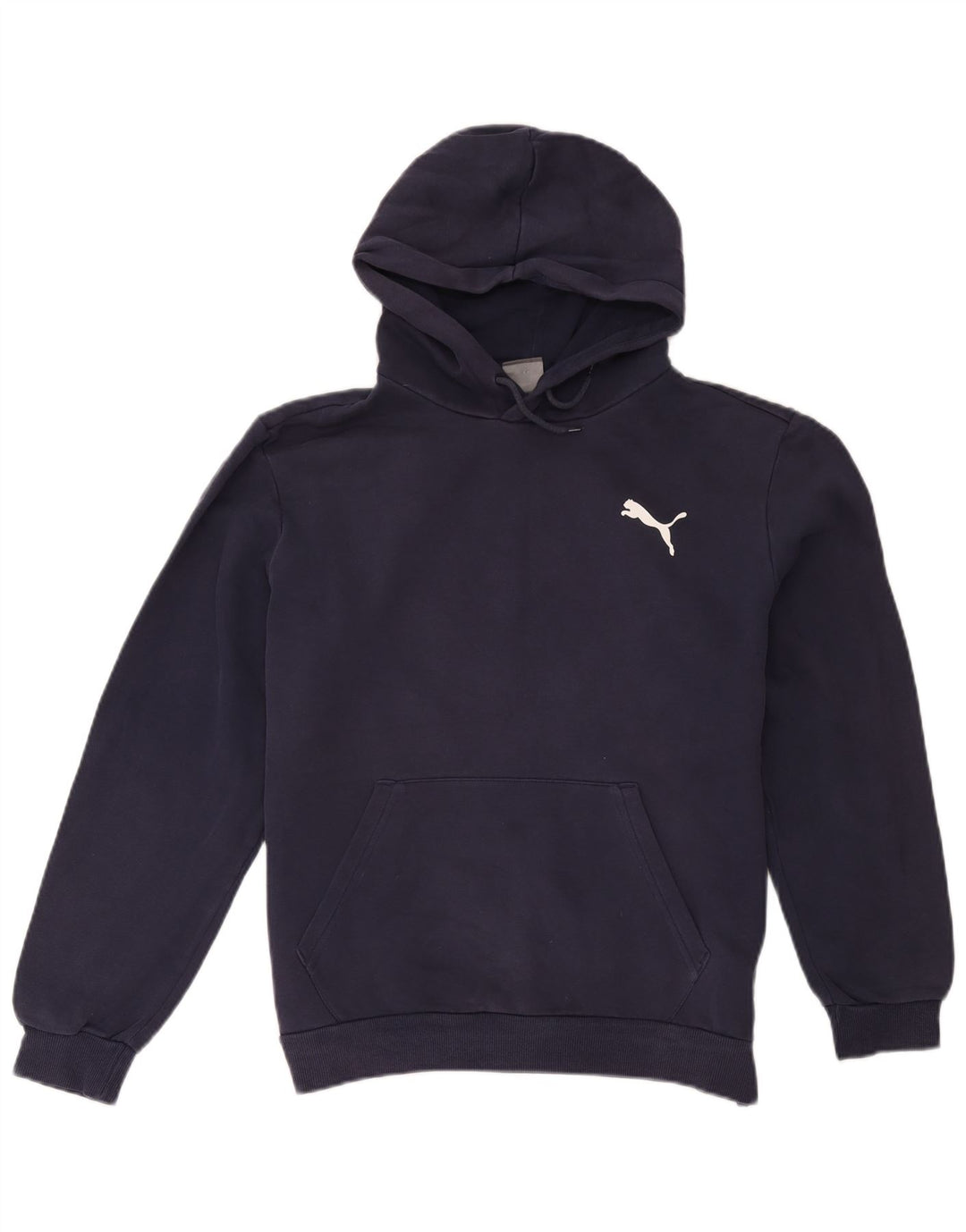 Puma Mens Hoodie Jumper Médio Algodão Azul Marinho