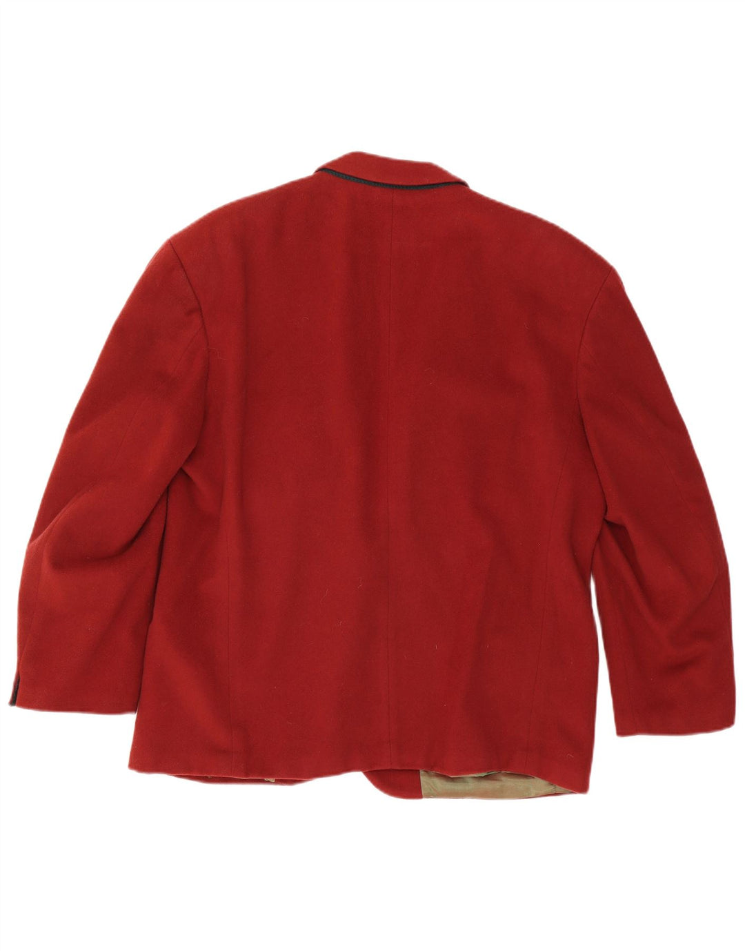 Jaqueta Blazer Masculina Hugo Boss com 2 Botões EU 54 2XL Lã Vermelha