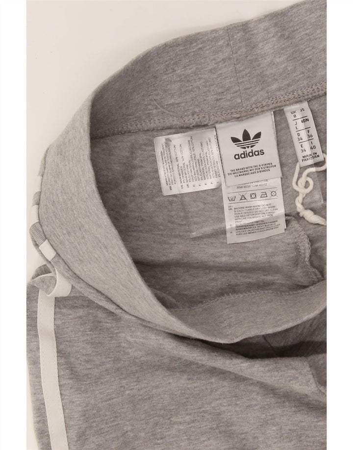 ADIDAS Womens Leggings UK 8 Small Grey Cotton Vintage Adidas and Second-Hand Adidas from Messina Hembry 