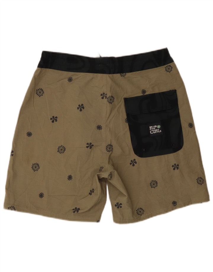 Shorts de natação masculino Rip Curl pequeno poliéster floral verde