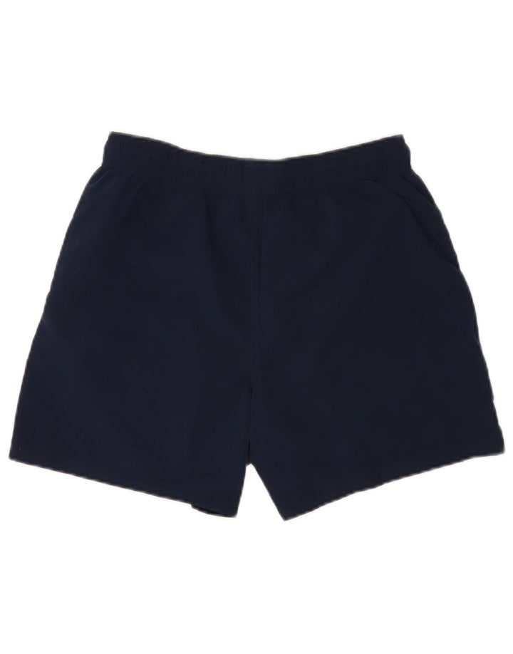 Shorts esportivos masculinos Reebok pequeno poliéster azul marinho