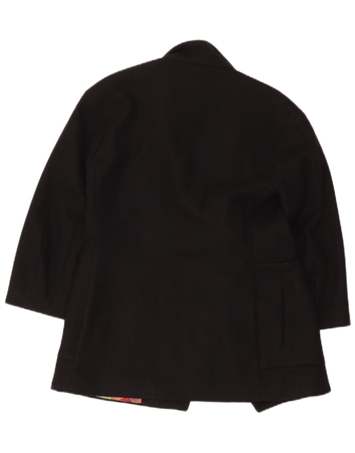 Sobretudo aberto grande Ted Baker feminino tamanho 1 XS preto