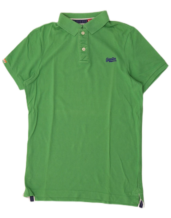 Camisa polo masculina Superdry 2XL algodão verde