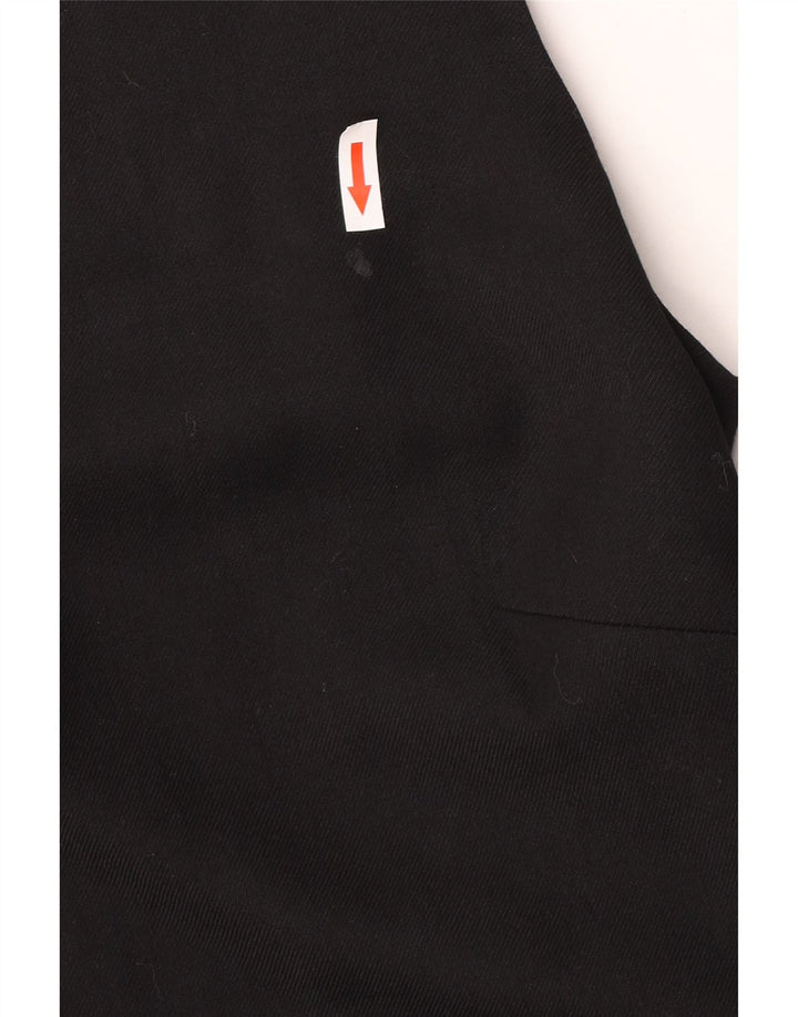 Vestido feminino French Connection sem mangas UK 10 pequeno lã preta