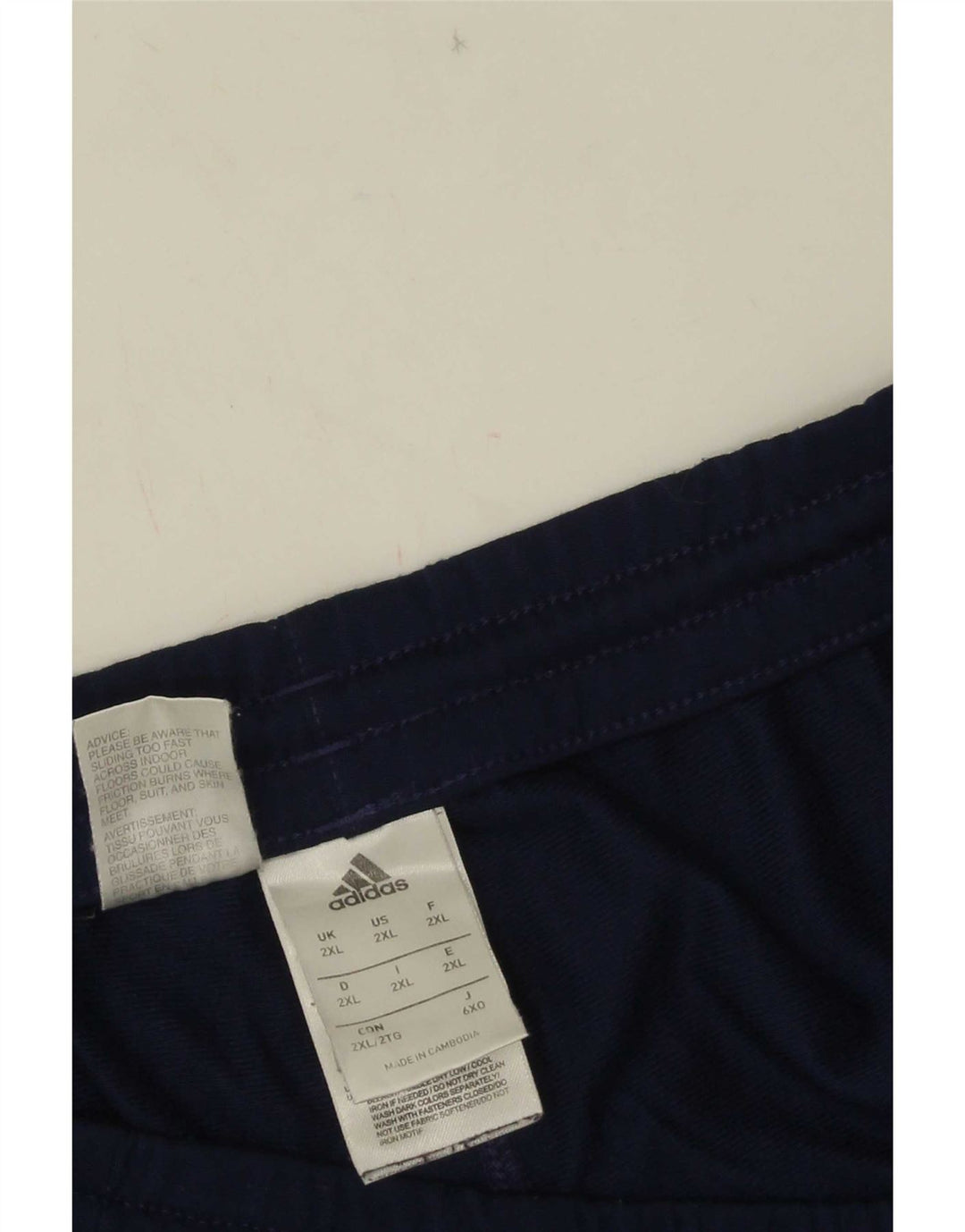 Calça de treino masculina Adidas Joggers 2XL azul marinho poliéster