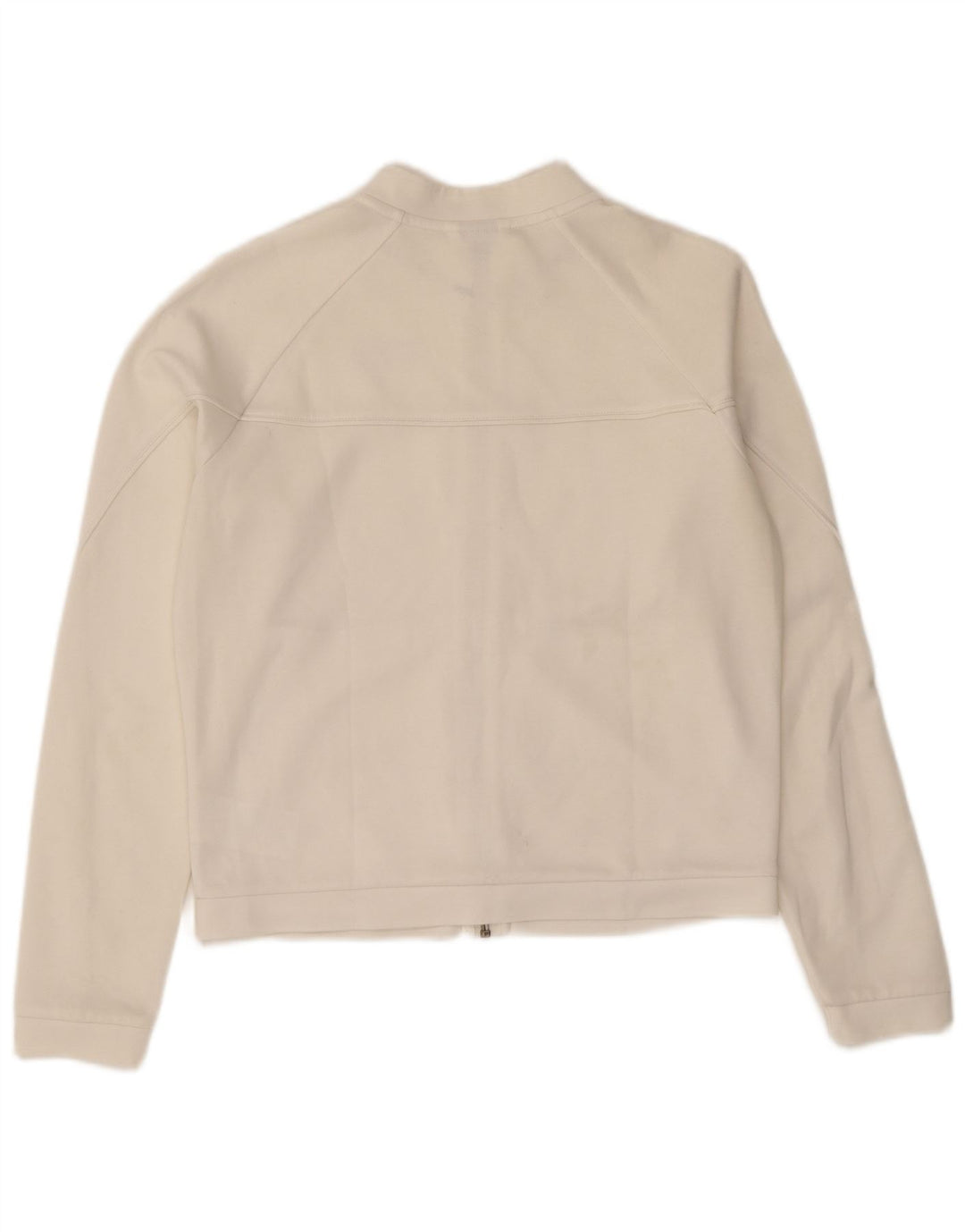 Puma Womens Crop Oversized Tracksuit Top Jacket UK 10 Pequeno Poliéster Branco