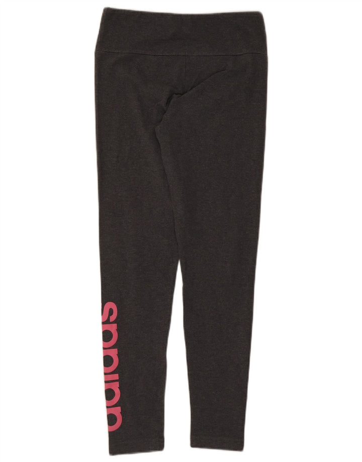 Leggings ADIDAS Femininas UK 12/14 Cinza Médio