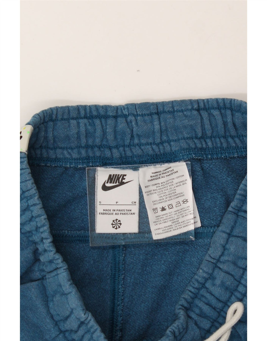 NIKE Mens Tracksuit Trousers Joggers Small  Blue Cotton Vintage Nike and Second-Hand Nike from Messina Hembry 