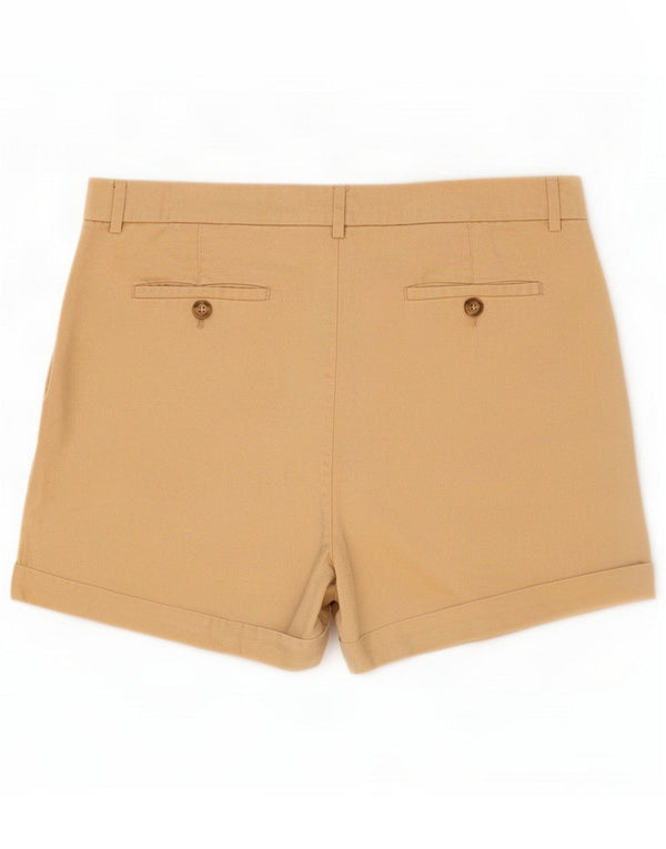 Shorts Chino Feminino Marks & Spencer Reino Unido 16 Grande W36 Bege Lyocell