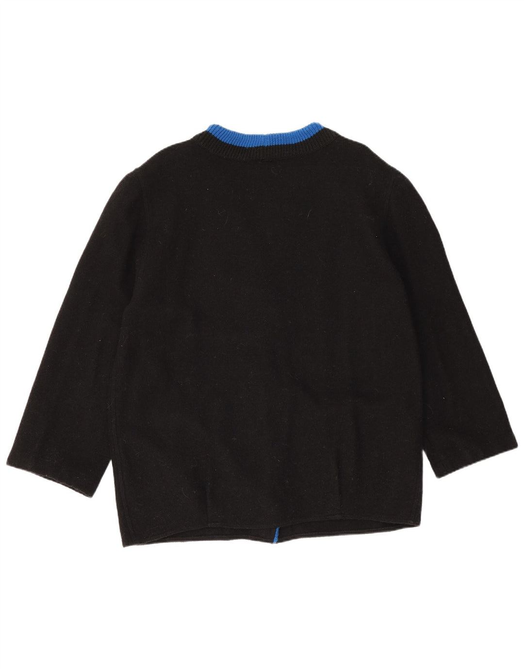 Suéter cardigã feminino manga 3/4 Easy EU 44 XL lã preta