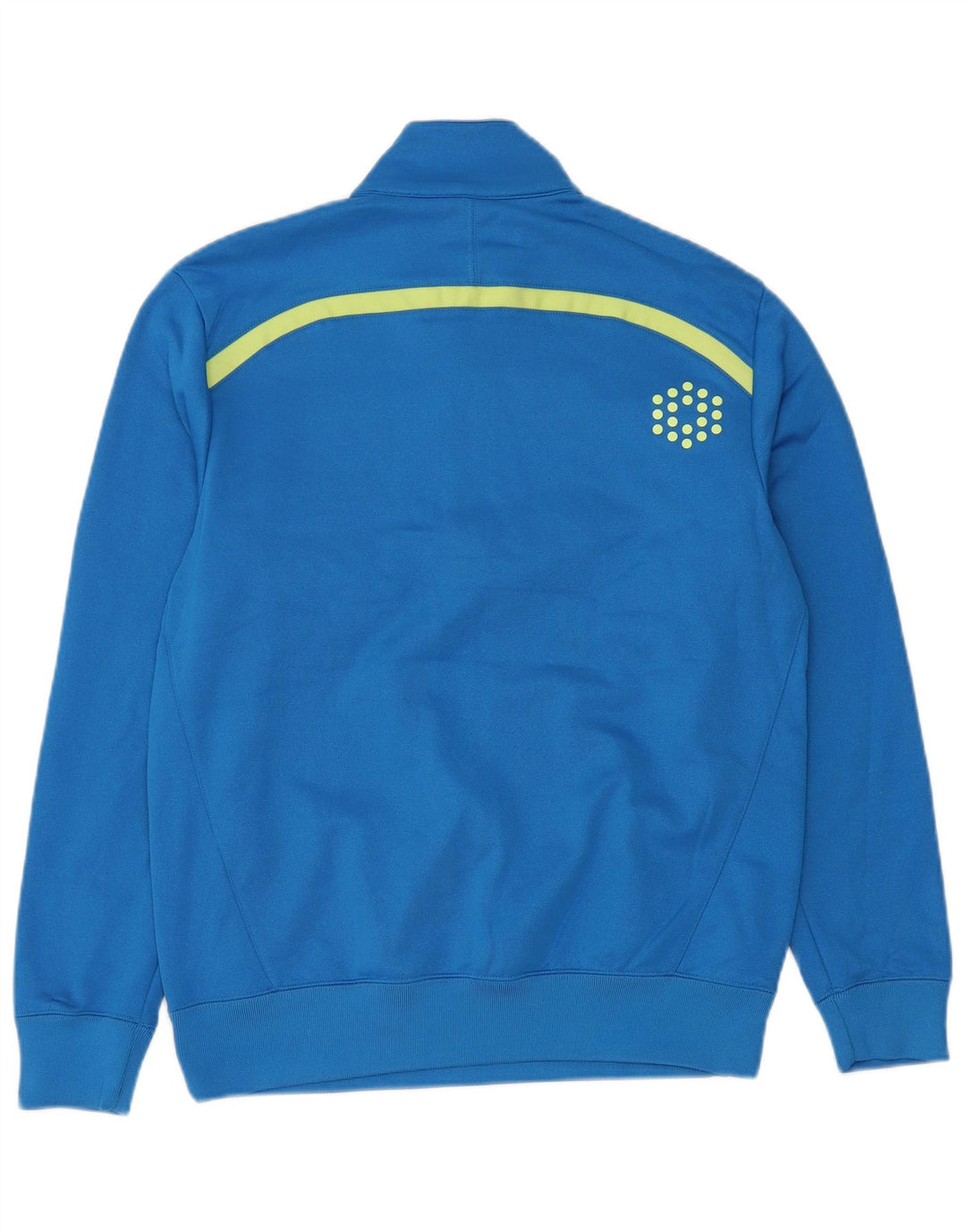 PUMA Masculino Zip Neck Moletom Jumper Médio Azul Poliéster