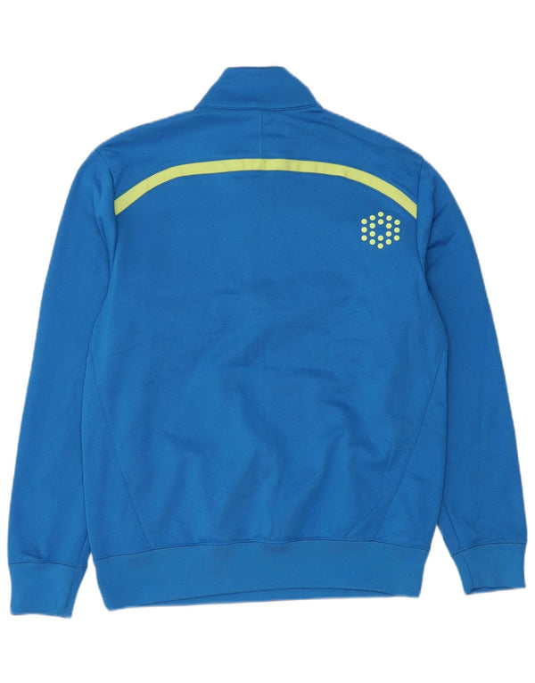 PUMA Masculino Zip Neck Moletom Jumper Médio Azul Poliéster