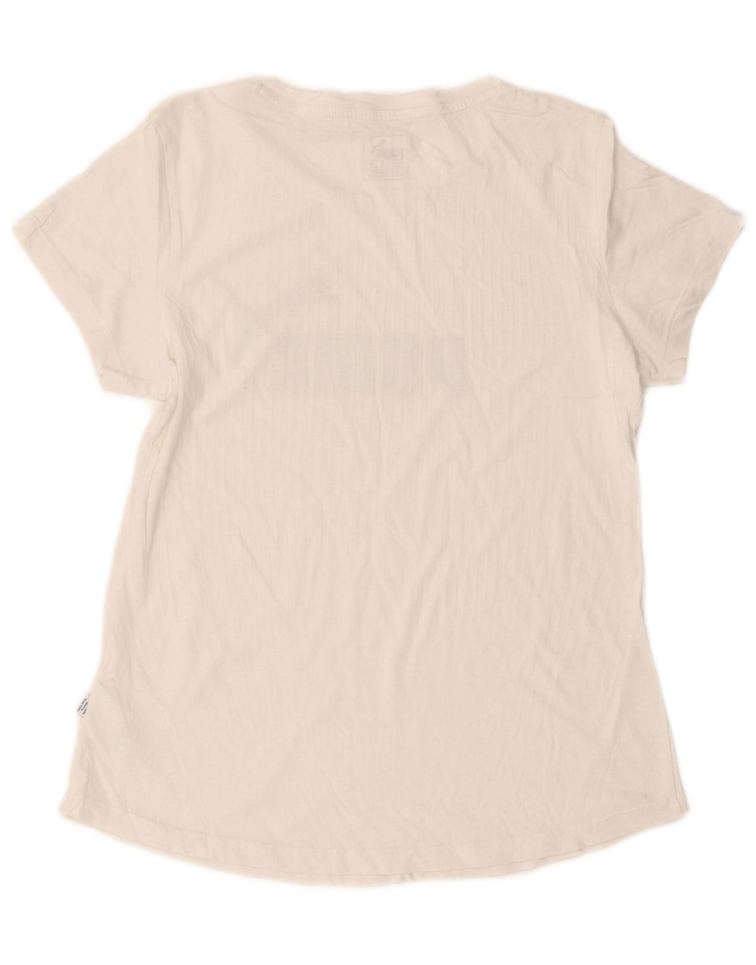 Camiseta feminina PUMA com estampa gráfica UK 12 algodão branco médio