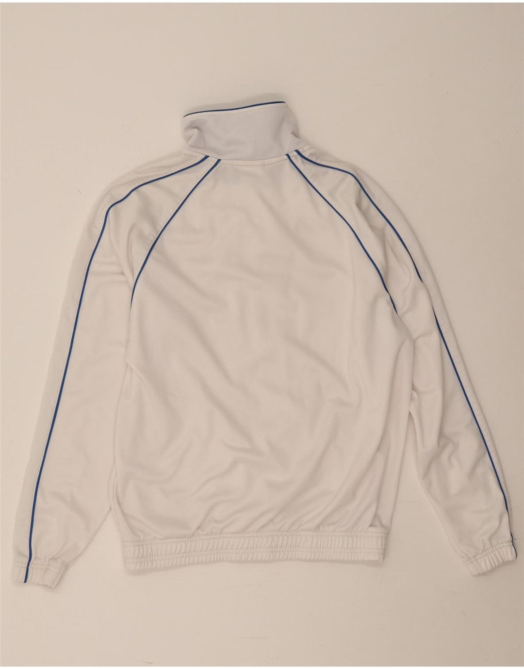 Asics Mens Tracksuit Top Jacket Pequeno Poliéster Branco